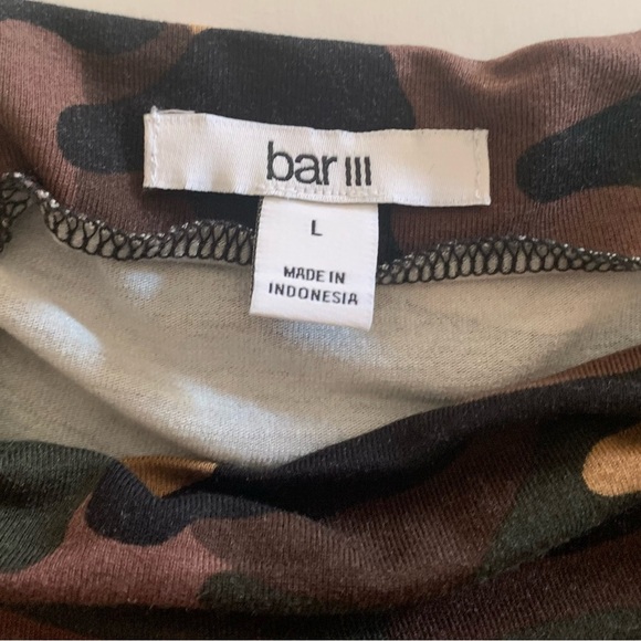Bar III multicolored camo pattern crew neck muscle tee - Picture 2 of 7